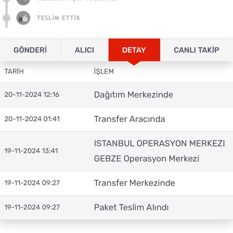 Geciken Kargo Teslimatı Sorunu
