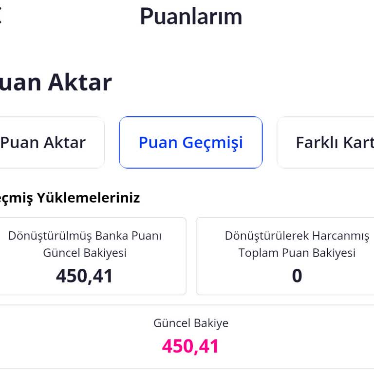 Kart Puanı Kullanılamıyor: Acil Destek Bekliyorum