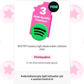 Yemeksepeti Puanlarıyla Alınan Spotify Premium Kodunun Çalışmaması