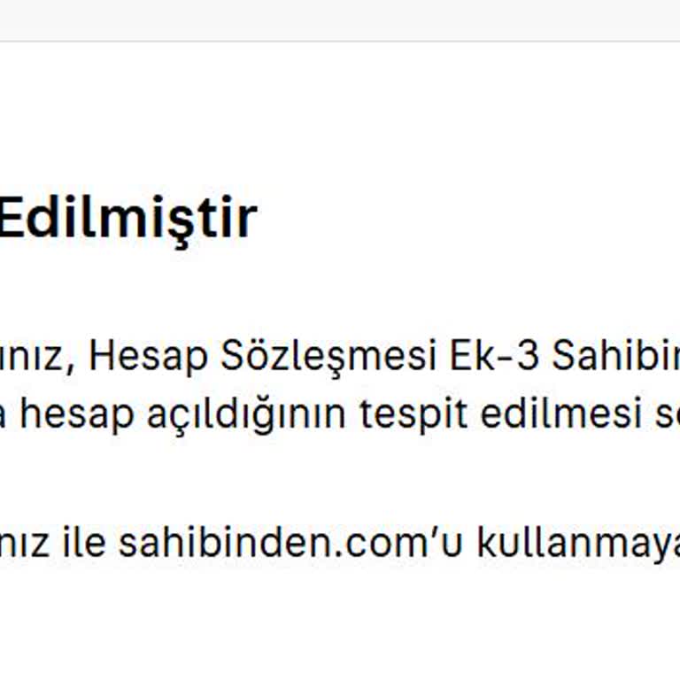 Aynı Cihazdan Erişim Sorunu