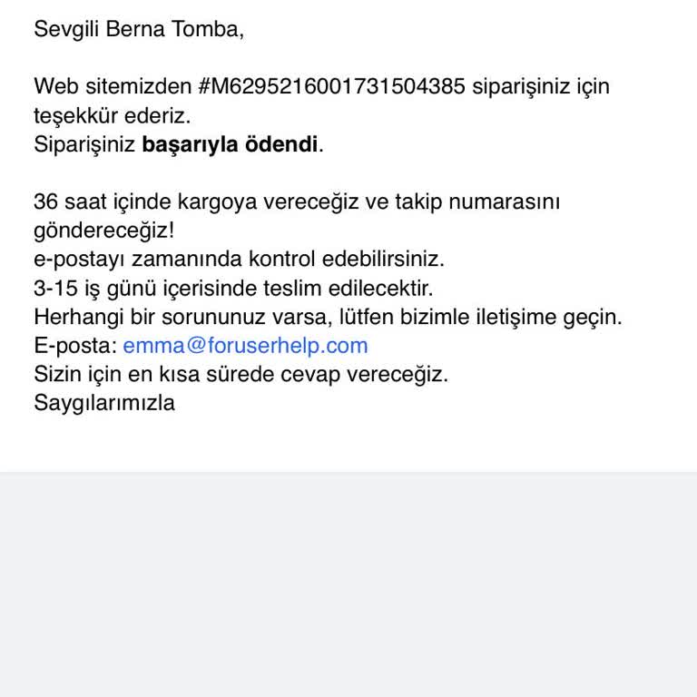 Sipariş Gönderimi Ve İletişim Sorunları