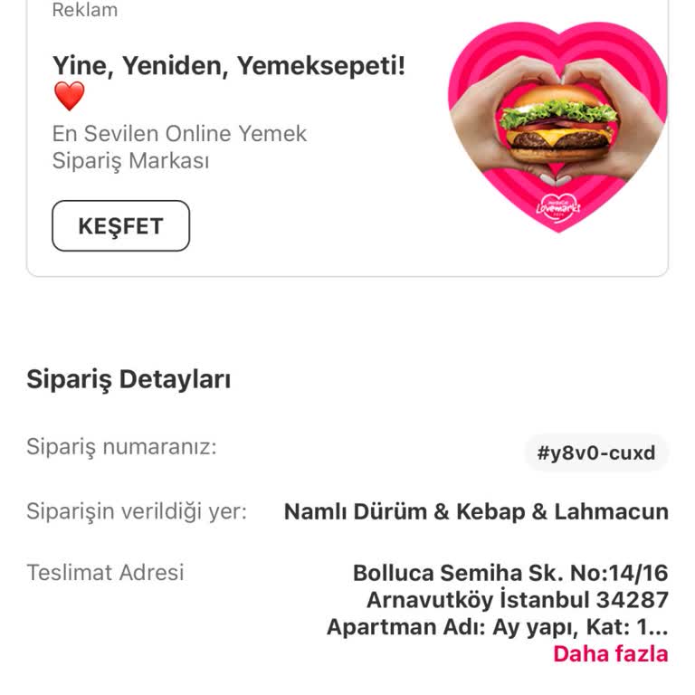 Yemeksepeti Siparişlerinde Geç Teslimat Ve İletişimsizlik