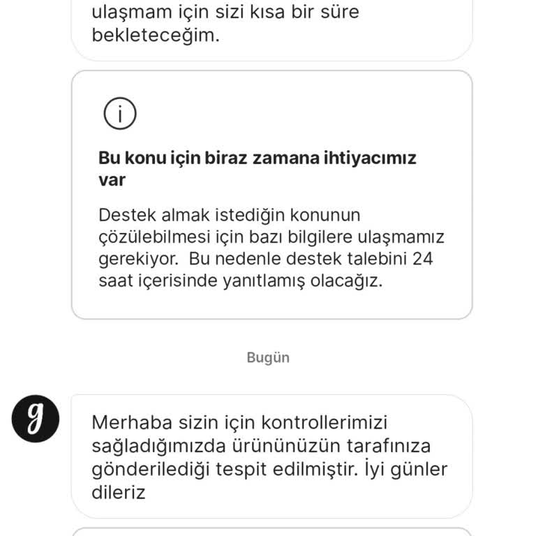 Eksik Ürün Ve Destek Sorunu