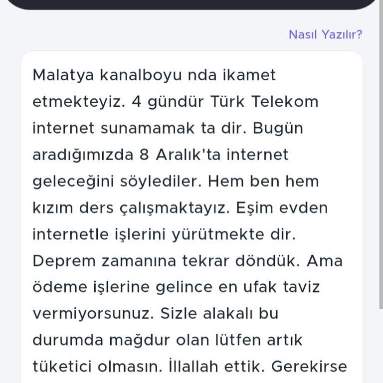 Türk Telekom'un Uzayan İnternet Kesintisi: Aileyi Mağdur Ediyor