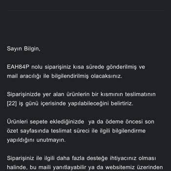 Mango Sipariş Sorunları Ve Yanıtsız Destek