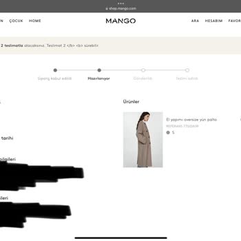 Mango Sipariş Sorunları Ve Yanıtsız Destek