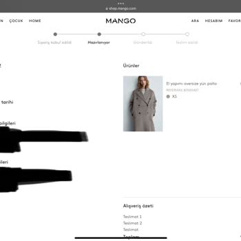 Mango Sipariş Sorunları Ve Yanıtsız Destek