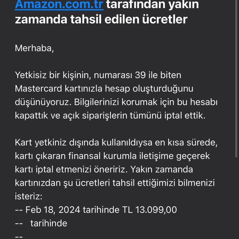 Amazon Ve Banka Arasında Kayıp Para