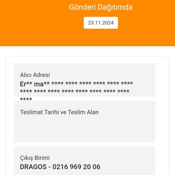 Zamanında Teslim Edilmeyen Gıda Kolisi