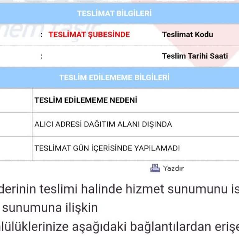 Teslimat Alanı Bahaneleriyle Geciken Kargo