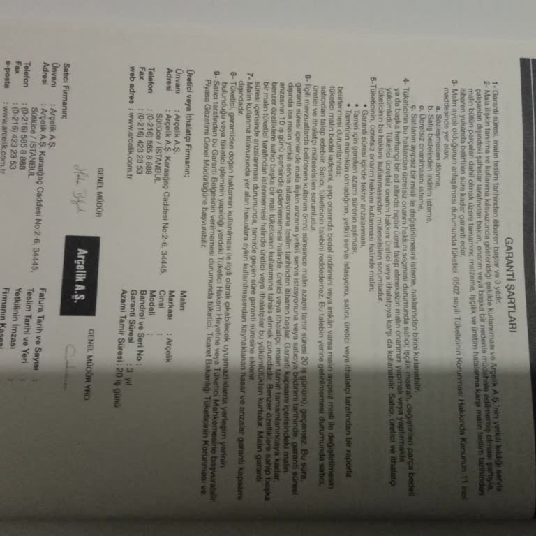 Yeni Alınan Çamaşır Makinesi Arızası Ve Yetersiz Servis Hizmeti