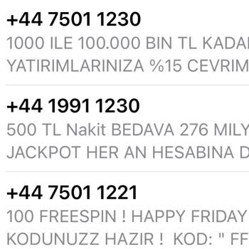 Sürekli Gelen Kumar Ve Bahis SMS'lerinden Şikayetçiyim