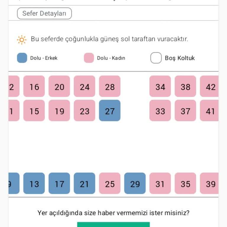 Sürekli Değişen Koltuk Numaraları Mağduriyeti