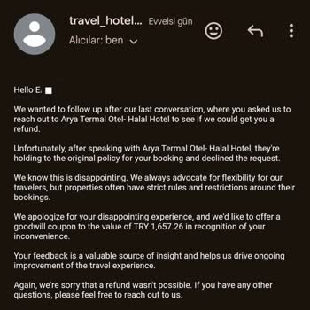 Hotels.com'da İade Sorunu Ve Müşteri Hizmetleri Çıkmazı