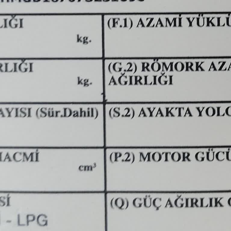 Araç Muayenesinde Ağırlık Farkı Sorunu