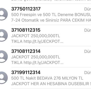 Vodafone'dan Gelen Bahis Mesajları Sorunu