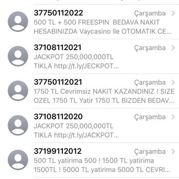 Vodafone'dan Gelen Bahis Mesajları Sorunu