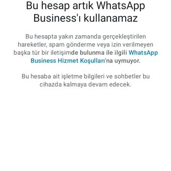 WhatsApp Grubu Spam Olarak Algılayıp Hesabımı Kapattı