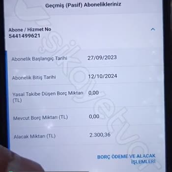 Vodafone Faturalı Hat Borcu