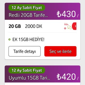 Bir Haftada Fahiş Fiyat Artışı: Vodafone Tarife Şoku