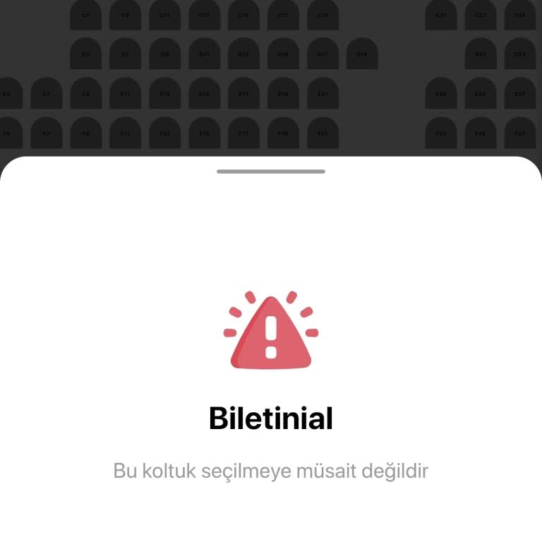 Bilet Alırken Koltuklar Anında Tükeniyor