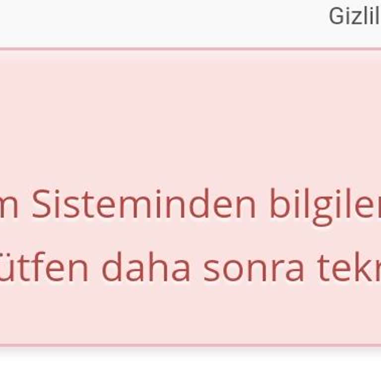 Passolig Kartı Almakta Kimlik Erişim Hatası