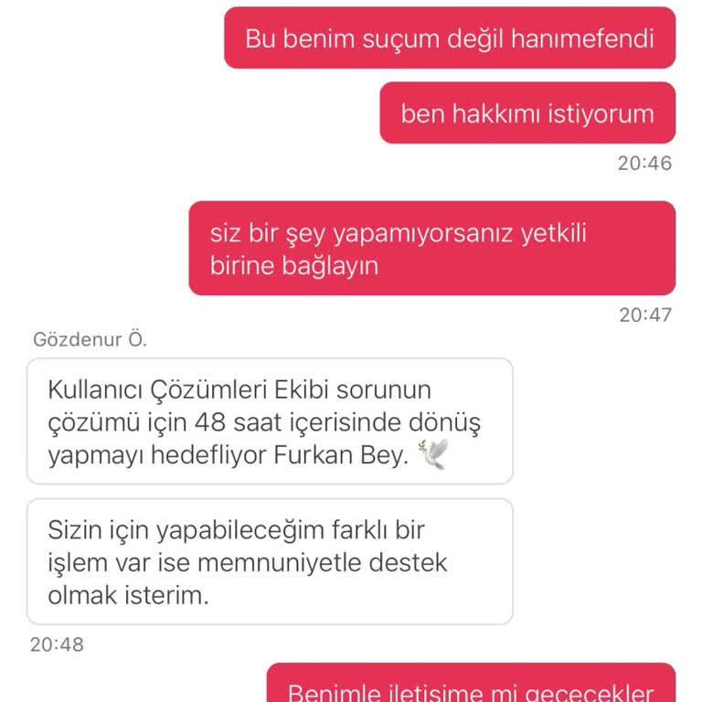 Eksik Sipariş Ve Yetersiz İade
