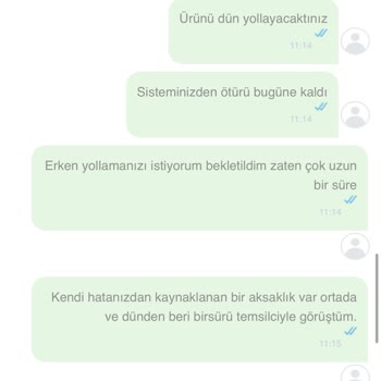 Çiçek Siparişi Teslim Edilmedi Müşteri Hizmeti Yetersiz