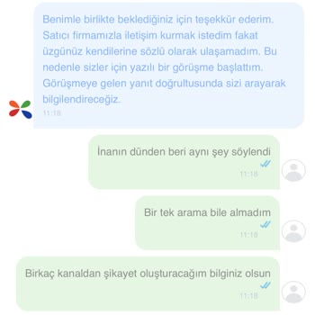Çiçek Siparişi Teslim Edilmedi Müşteri Hizmeti Yetersiz