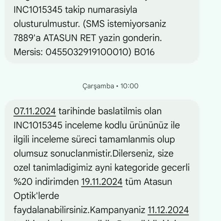 Atasun Optik'ten Aldığım Sorunlu Gözlük Ve Hayal Kırıklığı