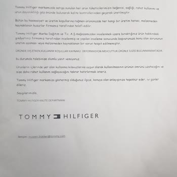 Tommy Hilfiger Eşofman Altında Güneş Yanığı Sorunu