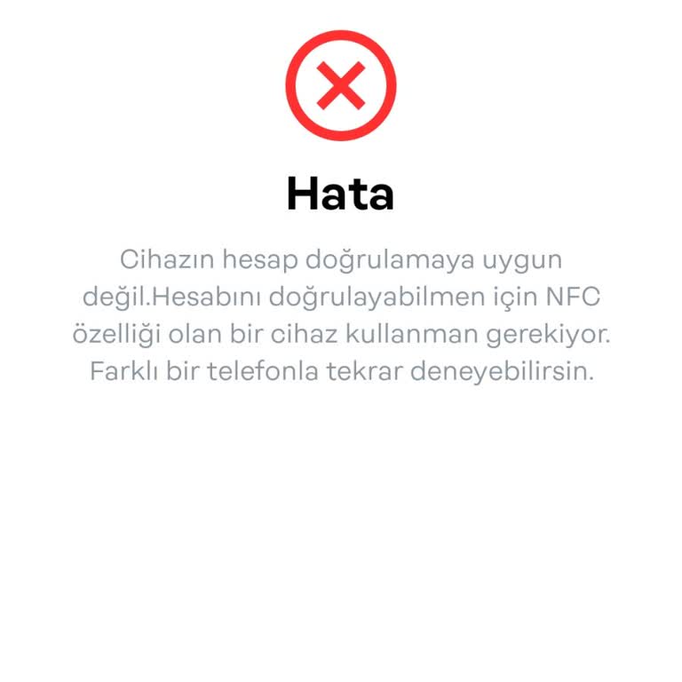 Papara NFC Olmadan Hesap Doğrulama Sorunu