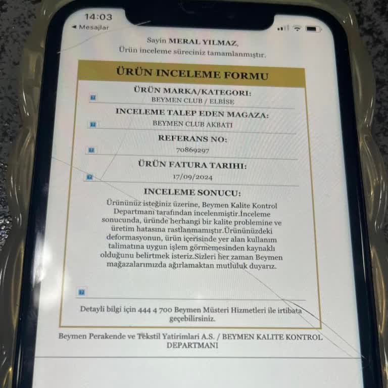 Beymen'den Aldığımız Ürünlerde Defolar Ve Müşteri Hizmetleri Sorunu