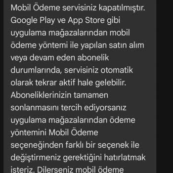 Yanlış Mobil Ödeme Ve Hatalı Fatura
