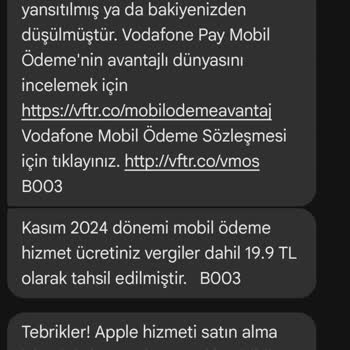 Yanlış Mobil Ödeme Ve Hatalı Fatura