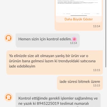 Yanlış İade Süreci Ve Destek Eksikliği