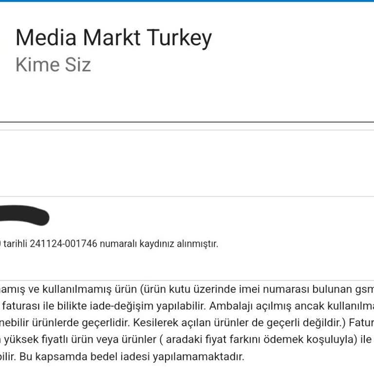 Media Markt'ta Tablet Değişim Sorunu