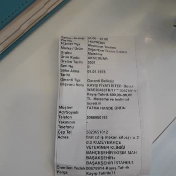 Bosch Çamaşır Makinesi İçin Yanlış Yedek Parça Sorunu