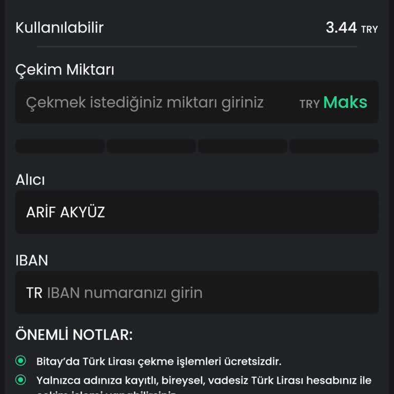 Bitay'da Para Çekme Sorunu Ve Müşteri Hizmetleri İletişimsizliği