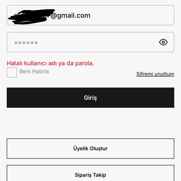 Uygulama Giriş Problemleri ve Müşteri Hizmetleri Yetersizliği