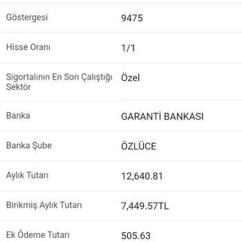 Eksik Yatan Emekli Maaşı