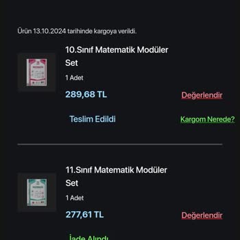 Yanlış İade Tutarı Ve Kargo Ücreti Sorunu