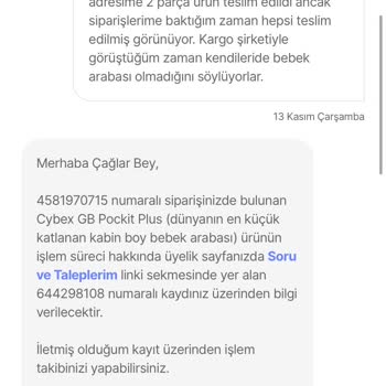 Eksik Teslimat Ve Yetersiz Müşteri Hizmeti Sorunu