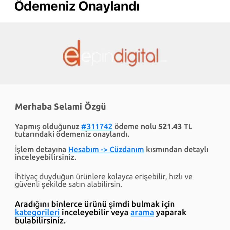 Kullanılmış E-Pin Sorunu