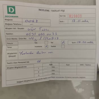 Deichmann'dan Aldığım Ayakkabı 1 Ayda Açıldı