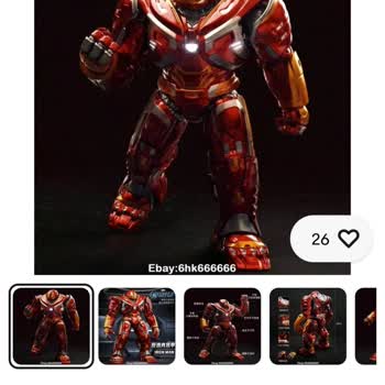 Ebay İron Man Hulkbuster 2.0 Figüre 8'' Zd Toys Avengers Armor LED Mark44 Statue Toy Şikayeti