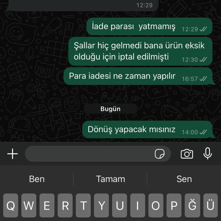 Eksik Ürün Ve İletişimsizlik Sorunu