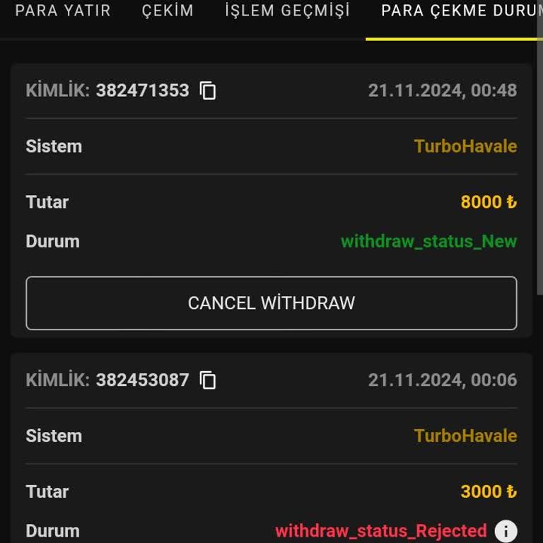 Kazancım Neden Silindi?