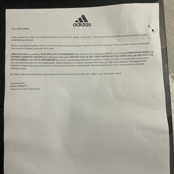 Adidas Ayakkabımın Hızla Yırtılması Ve Mağaza Yanıtı