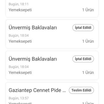 İptal Edilen Siparişlerin Ücreti İade Edilmiyor